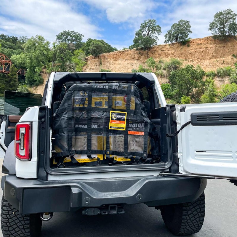 Gladiator Cargo Nets- Heavy Duty Cargo Net -Truck Accesories-Truck organizer -Bed Cover-Interior- Roof Rack-Trunk organizer-Cargo Net Offroad-SUV -Rubicon -Camping-(WLL)1,500 lbs (GRN-100) 4.8' x 5.3' - Image 4